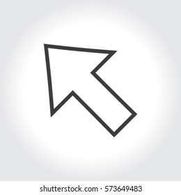 Vector Illustration. Pixel cursor icon: mouse
