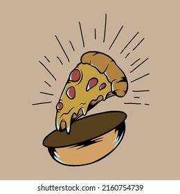 vector illustration of pizza great for advertising ads and much more