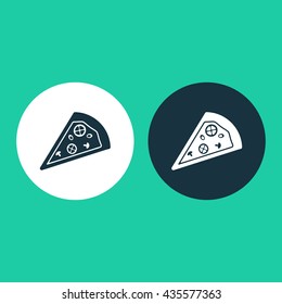 Vector illustration of pizza icon