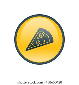 Vector illustration of pizza icon