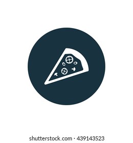 Vector illustration of pizza icon