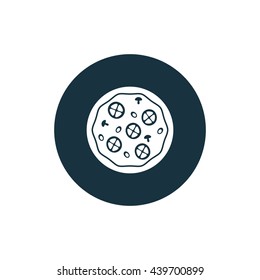 Vector illustration of pizza icon