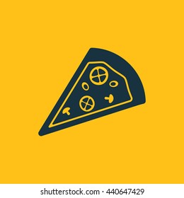 Vector illustration of pizza icon