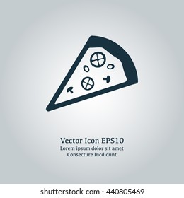 Vector illustration of pizza icon