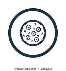 Vector illustration of pizza icon