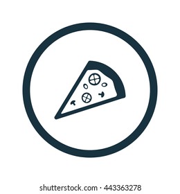 Vector illustration of pizza icon