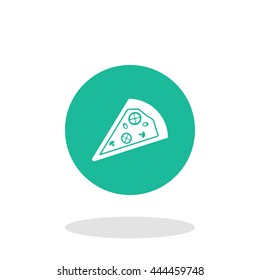 Vector illustration of pizza icon