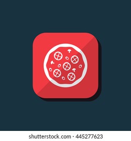 Vector illustration of pizza icon