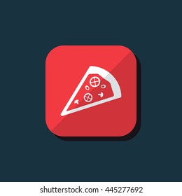 Vector illustration of pizza icon