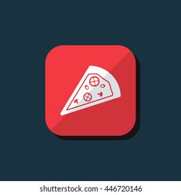 Vector illustration of pizza icon