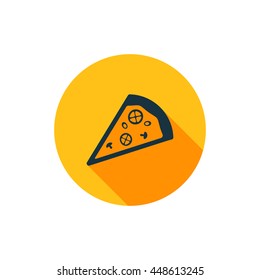 Vector illustration of pizza icon