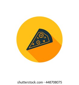 Vector illustration of pizza icon