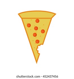 Vector Illustration of pizza slice