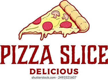 Vector Illustration a Pizza Slice Clipart