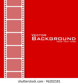 vector illustration of plain background with film stripe