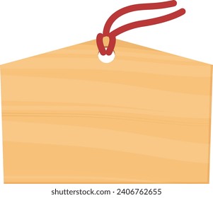 Vector illustration of plain votive picture