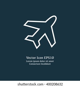 Vector illustration of plane icon