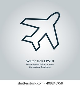 Vector illustration of plane icon