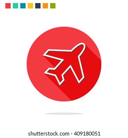 Vector illustration of plane icon