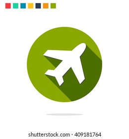 Vector illustration of plane icon