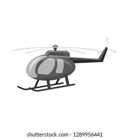 Vector illustration of plane and transport icon. Set of plane and sky stock vector illustration.