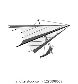 Vector illustration of plane and transport icon. Collection of plane and sky stock vector illustration.