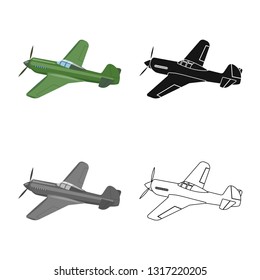 Vector illustration of plane and transport logo. Set of plane and sky stock vector illustration.