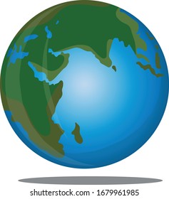 Vector illustration of planet earth