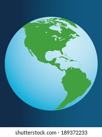 Vector illustration of the planet earth 