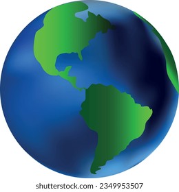 ilustración vectorial con planeta tierra