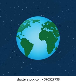 vector illustration of the planet earth
