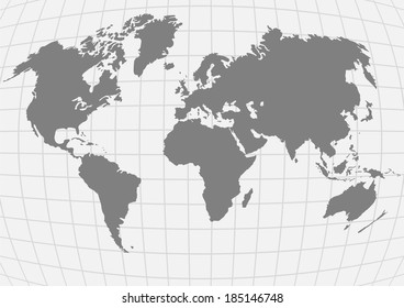 vector illustration of planet earth with continents