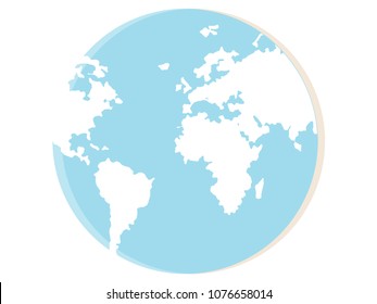 Vector illustration of the Planet Earth Globe