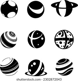vector illustration of planet icon