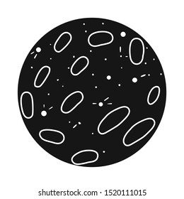 Vector illustration of planet icon. Web element of planet and space stock vector illustration.