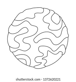Vector illustration of planet  and mars icon. Collection of planet  and gravity  vector icon for stock.