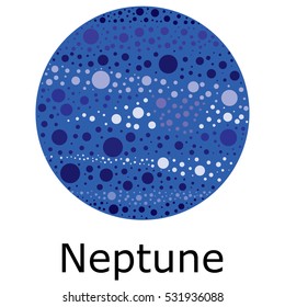 Vector illustration of planet Neptune