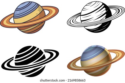 Vector illustration the planet