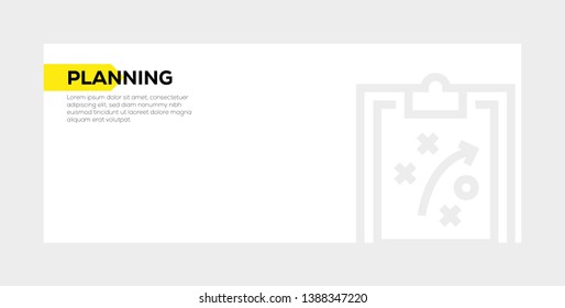 VECTOR ILLUSTRATION OF PLANNING BANNER CONCEPT