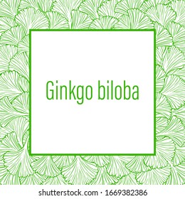 Vector illustration of a plant frame, foliage