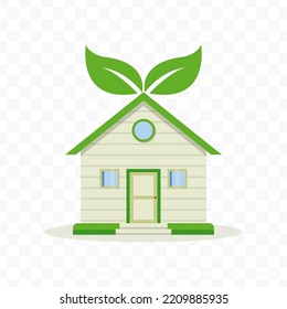 Vector Illustration Of Plant House Icon Sign And Symbol. Colored Icons For Website Design .Simple Design On Transparent Background (PNG).