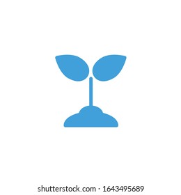 Vector illustration, plant icon template.