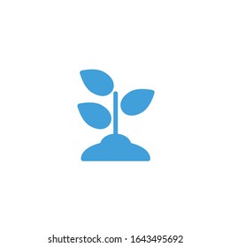 Vector illustration, plant icon template.