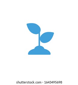 Vector illustration, plant icon template.