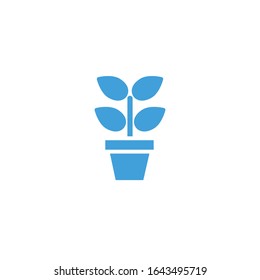 Vector illustration, plant icon template.