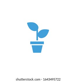 Vector illustration, plant icon template.
