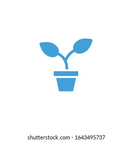 Vector illustration, plant icon template.