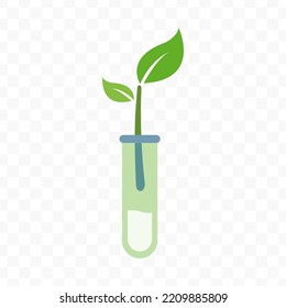 Vector illustration of plant laboratory icon sign and symbol. colored icons for website design .Simple design on transparent background (PNG).