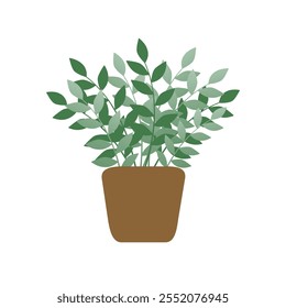 vector illustration of a plant in a pot