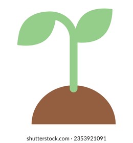 Vector illustration of plant sprout, crop and agriculture.